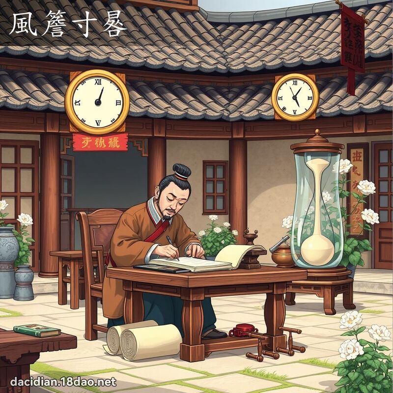 風簷寸晷 - 國語大辭典配圖
