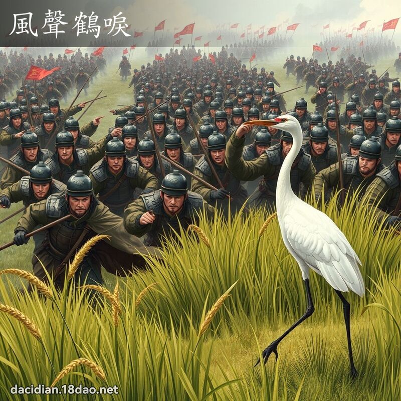 风声鹤唳 - 国语大辞典配图