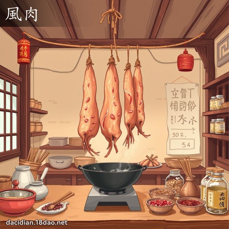 風肉 - 國語大辭典配圖