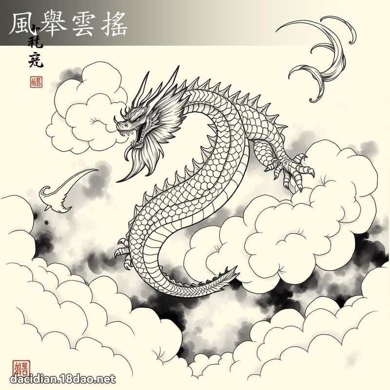 風舉雲搖 - 國語大辭典配圖
