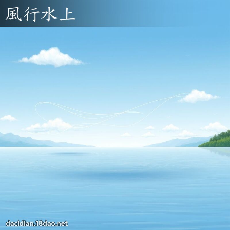風行水上 - 國語大辭典配圖
