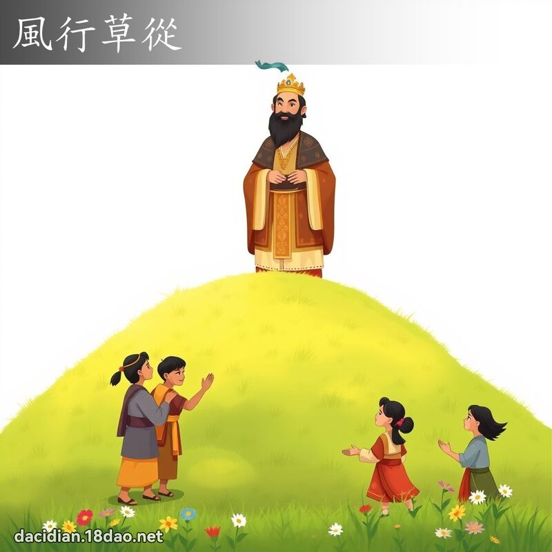 风行草从 - 国语大辞典配图