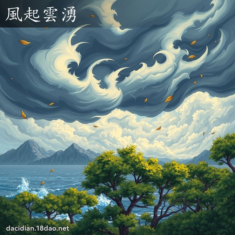 风起云涌 - 国语大辞典配图
