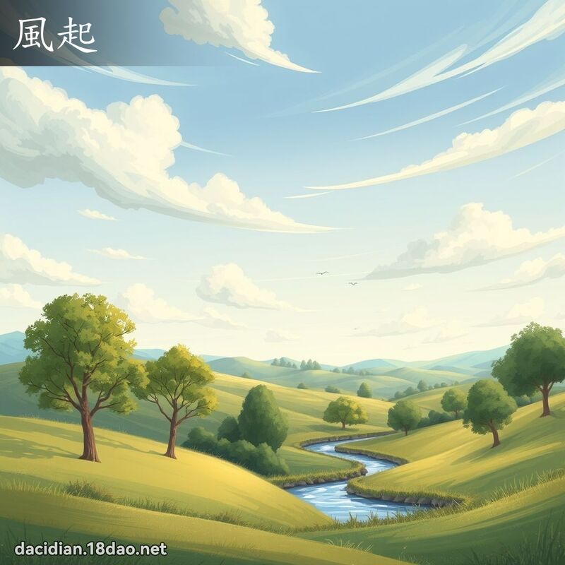 風起 - 國語大辭典配圖
