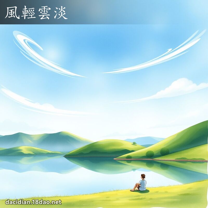 风轻云淡 - 国语大辞典配图