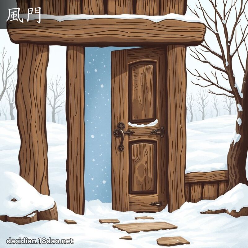 风门 - 国语大辞典配图