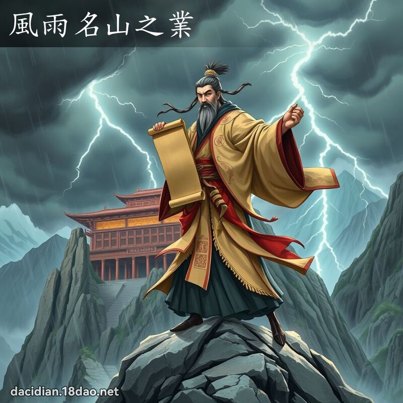 風雨名山之業 - 國語大辭典配圖