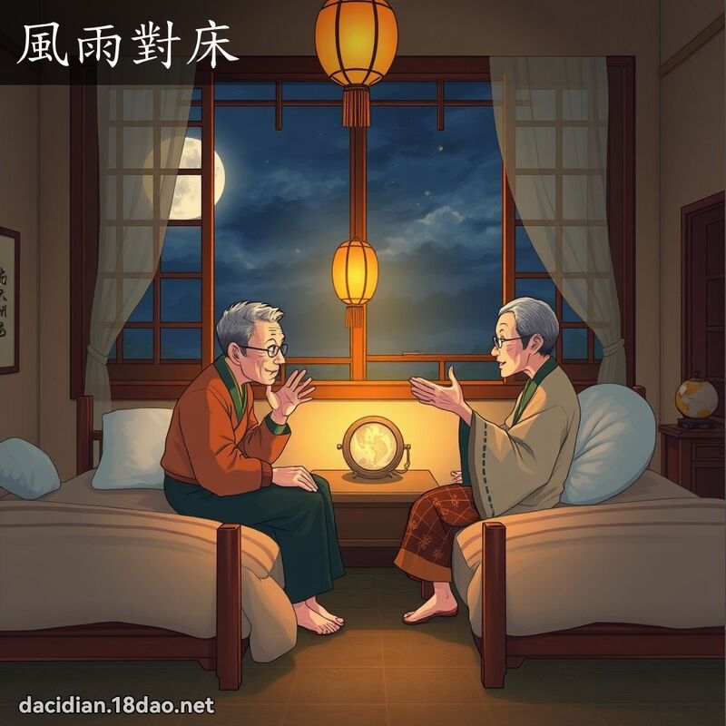風雨對床 - 國語大辭典配圖