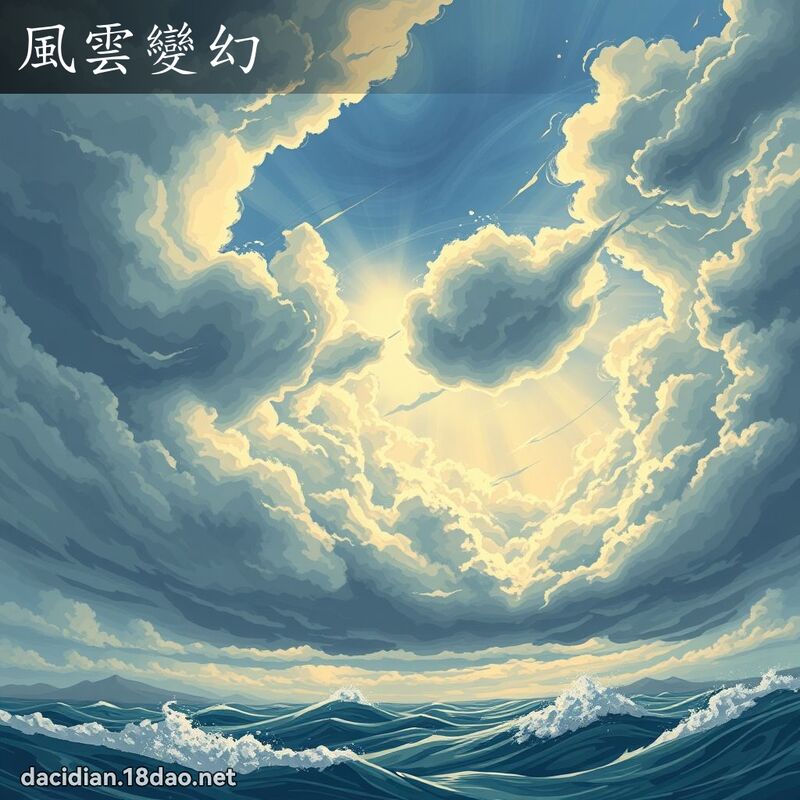風雲變幻 - 國語大辭典配圖