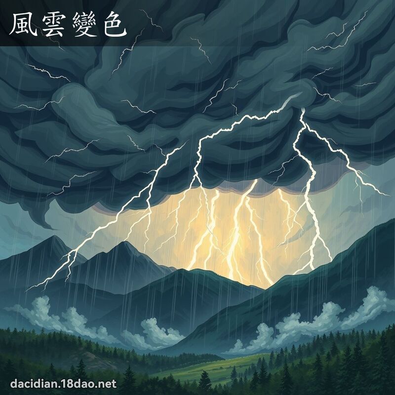 風雲變色 - 國語大辭典配圖