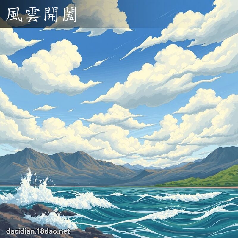 风云开闔 - 国语大辞典配图