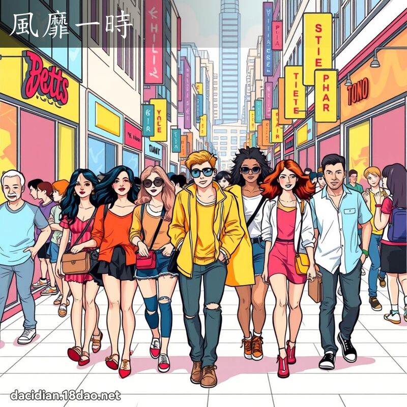 风靡一时 - 国语大辞典配图