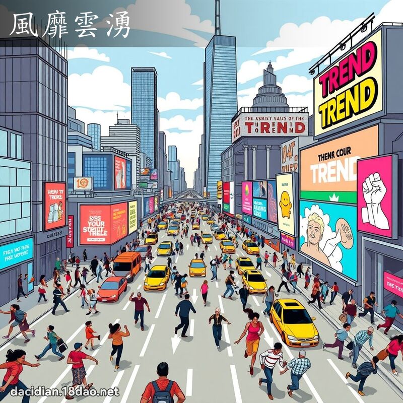 风靡云涌 - 国语大辞典配图