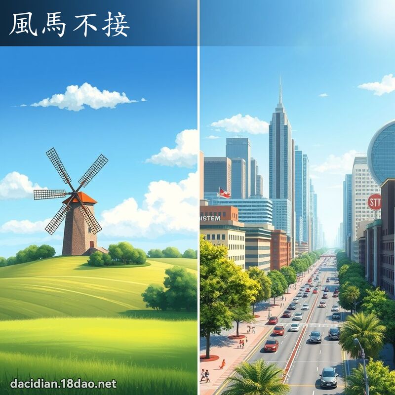 風馬不接 - 國語大辭典配圖