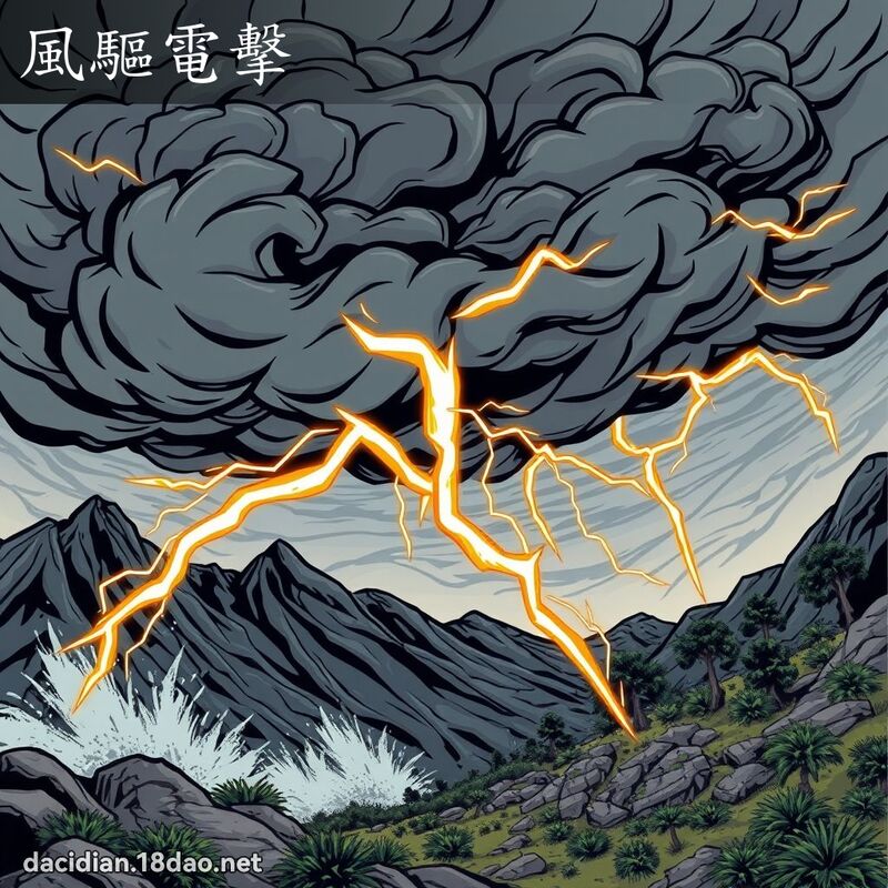 風驅電擊 - 國語大辭典配圖