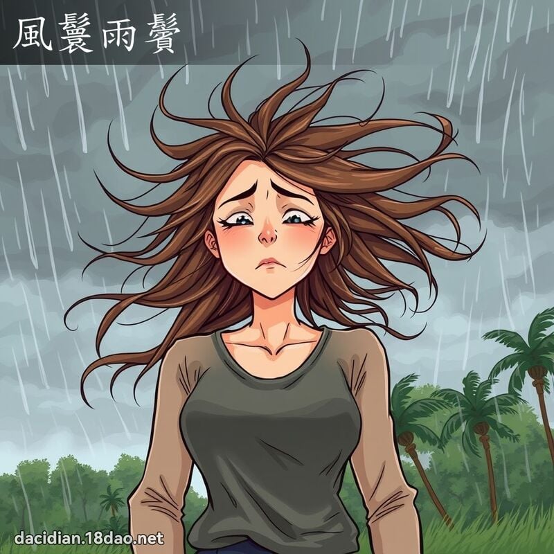 風鬟雨鬢 - 國語大辭典配圖