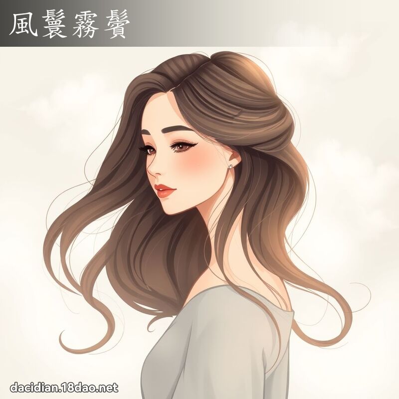 風鬟霧鬢 - 國語大辭典配圖