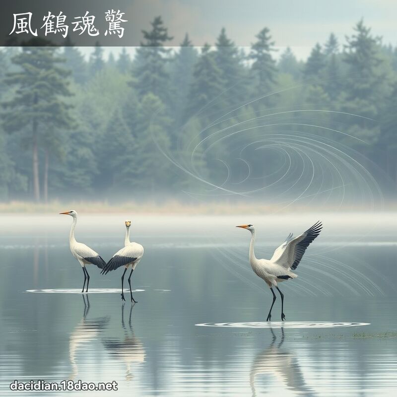 风鹤魂惊 - 国语大辞典配图