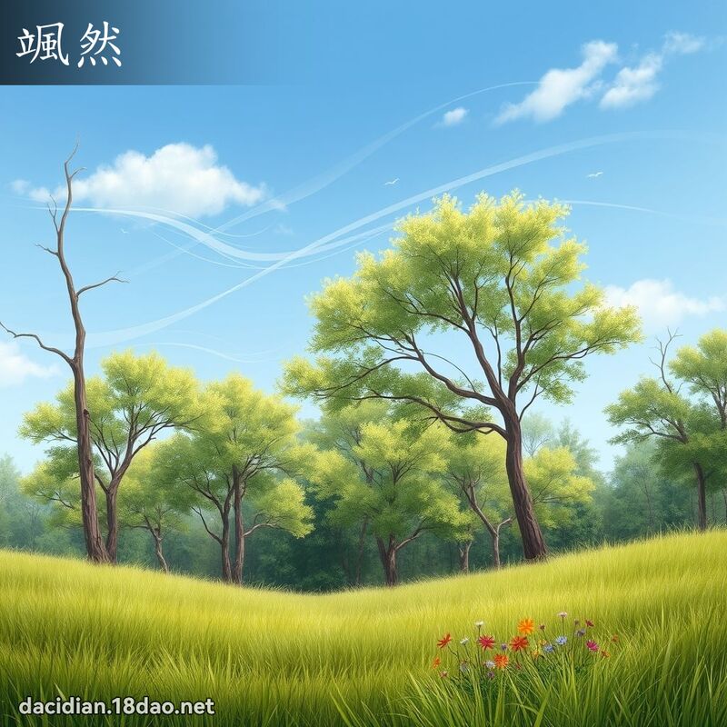 颯然 - 国语大辞典配图