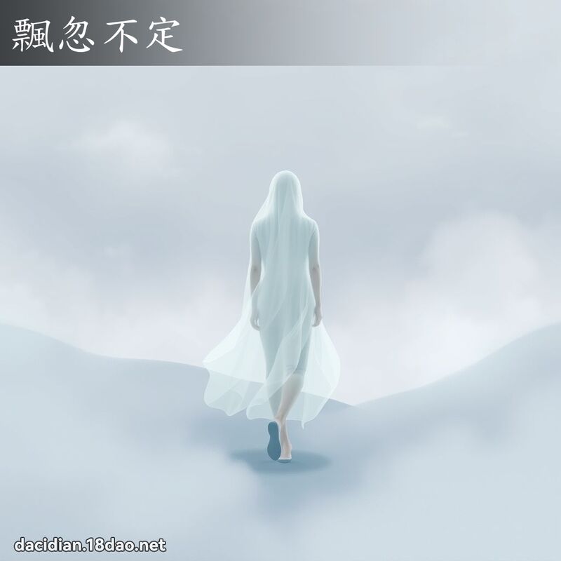 飘忽不定 - 国语大辞典配图