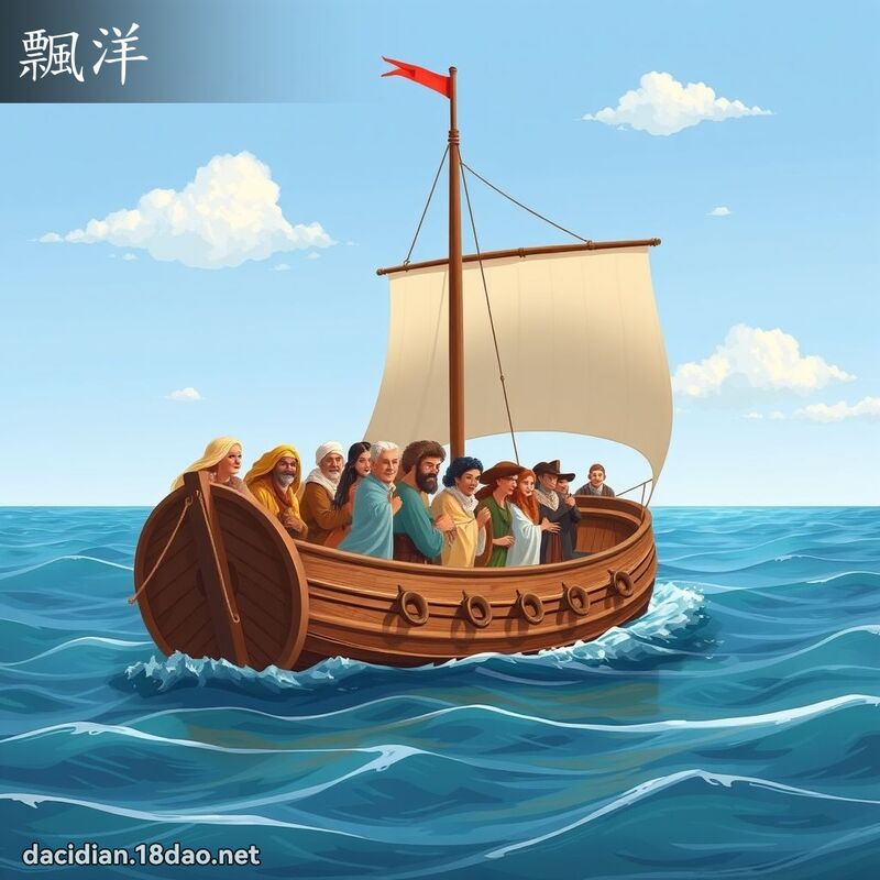 飄洋 - 國語大辭典配圖