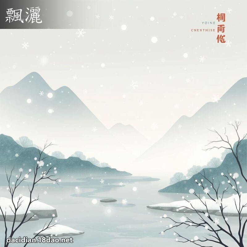 飄灑 - 國語大辭典配圖