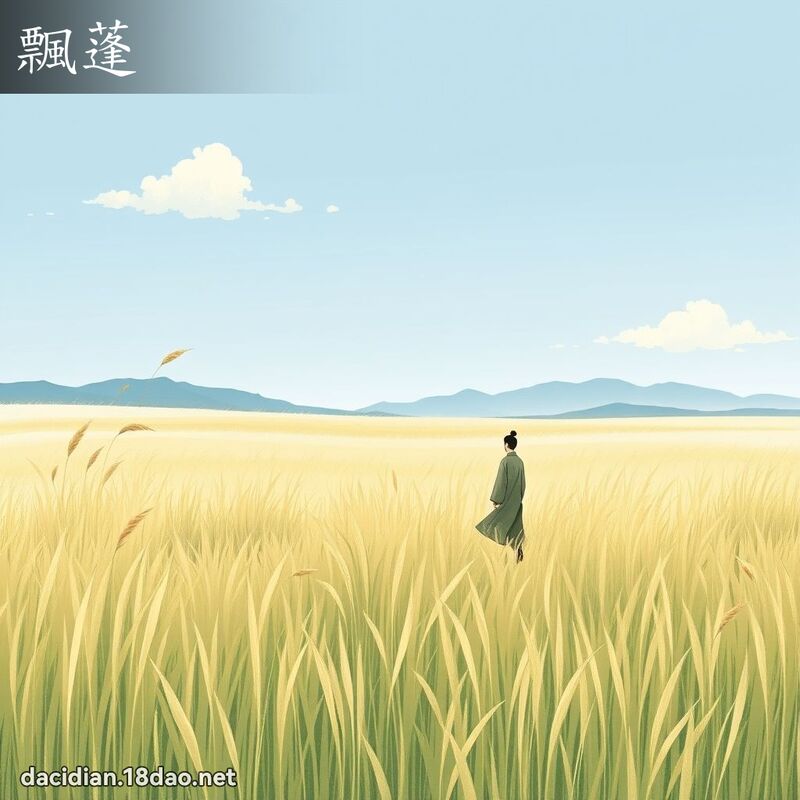 飄蓬 - 國語大辭典配圖