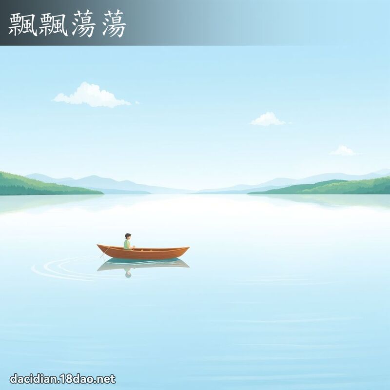 飄飄蕩蕩 - 國語大辭典配圖