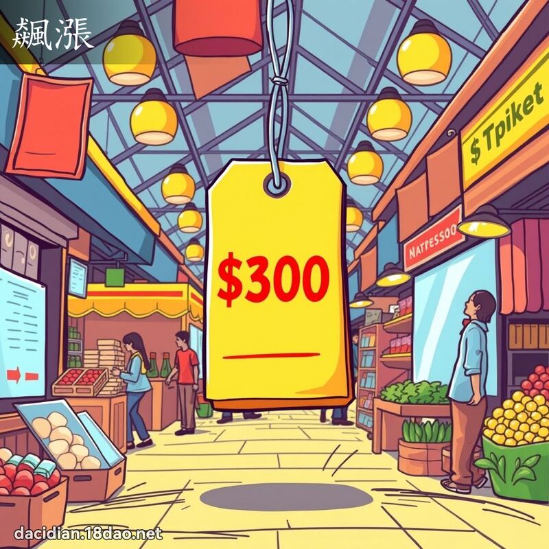 飆漲 - 國語大辭典配圖