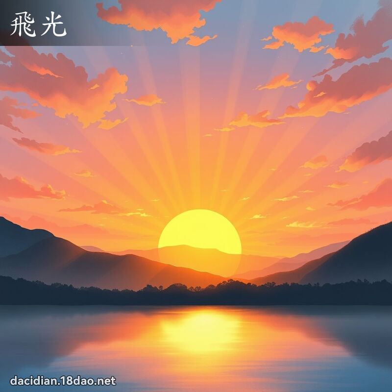 飛光 - 國語大辭典配圖