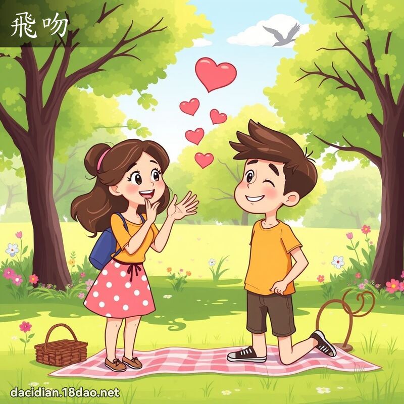 飞吻 - 国语大辞典配图