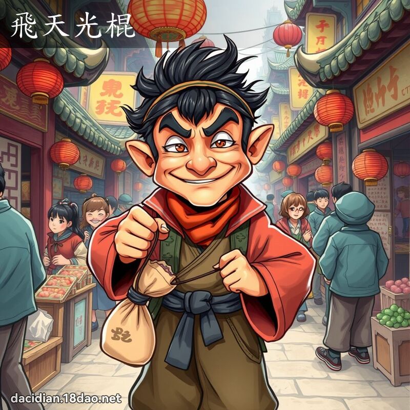 飛天光棍 - 國語大辭典配圖