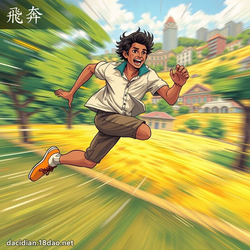 飞奔 - 国语大辞典配图