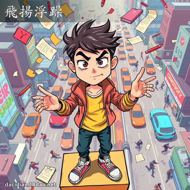 飞扬浮躁 - 国语大辞典配图