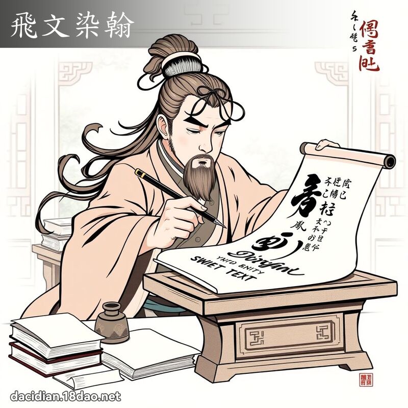 飞文染翰 - 国语大辞典配图