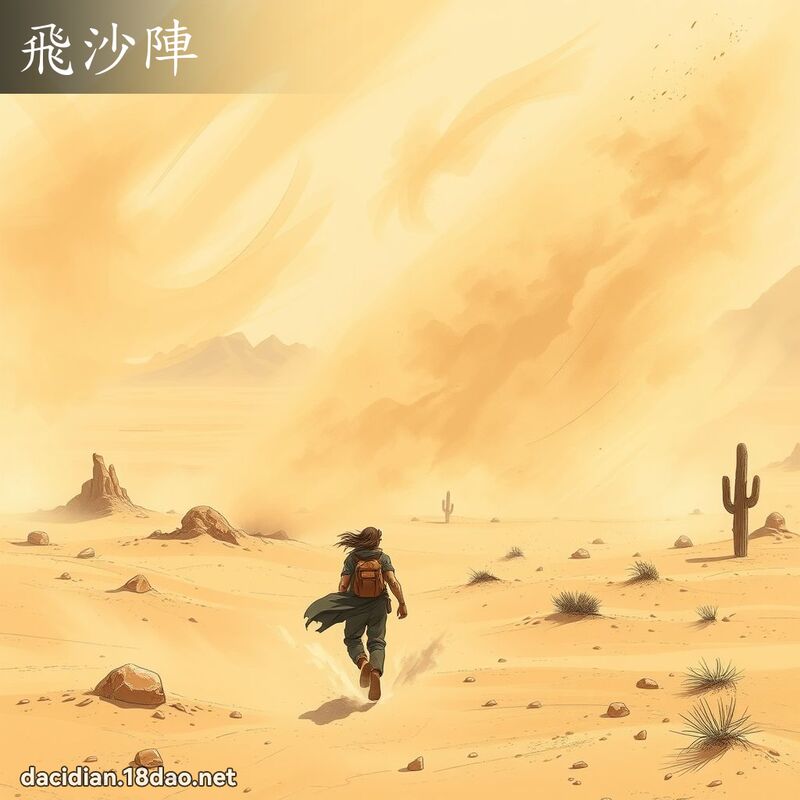 飞沙阵 - 国语大辞典配图