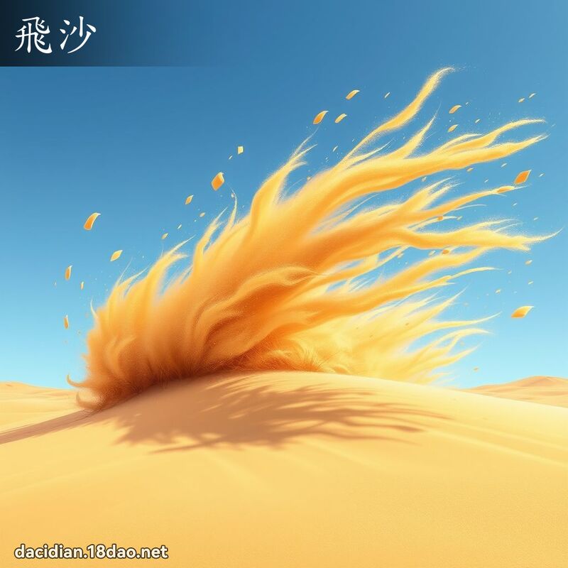 飛沙 - 國語大辭典配圖