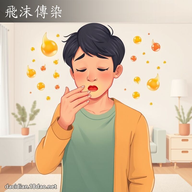 飛沫傳染 - 國語大辭典配圖