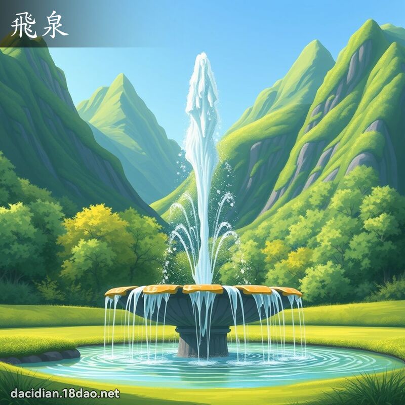 飛泉 - 國語大辭典配圖