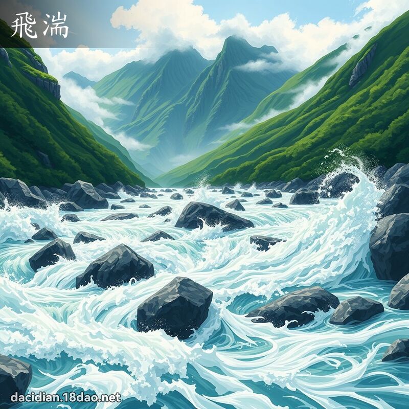 飛湍 - 國語大辭典配圖