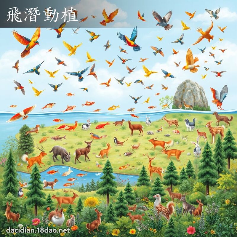 飞潜动植 - 国语大辞典配图