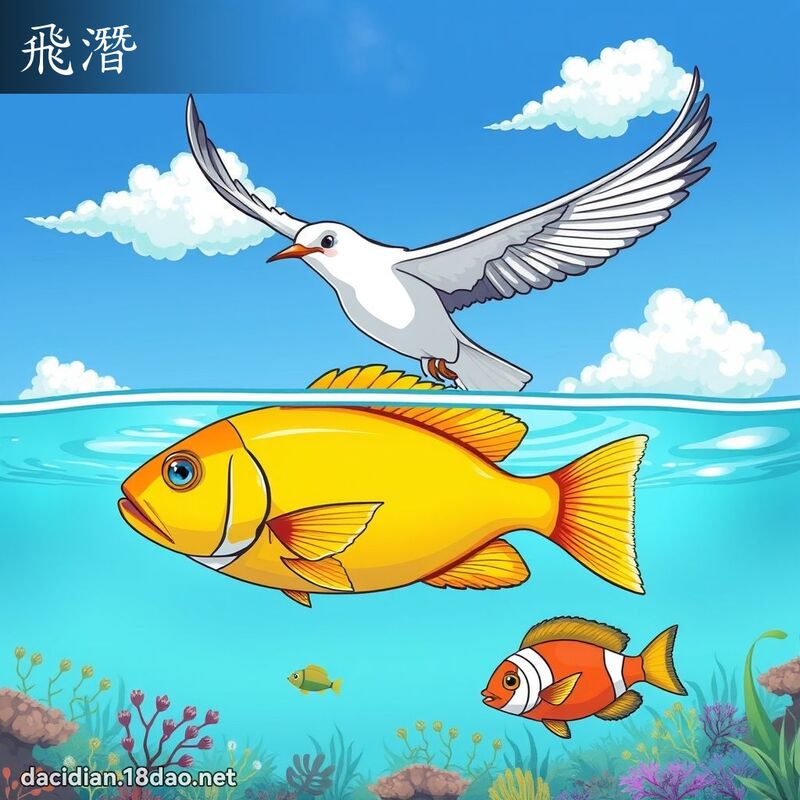 飞潜 - 国语大辞典配图