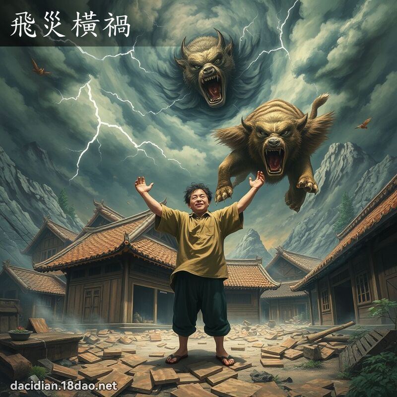 飛災橫禍 - 國語大辭典配圖