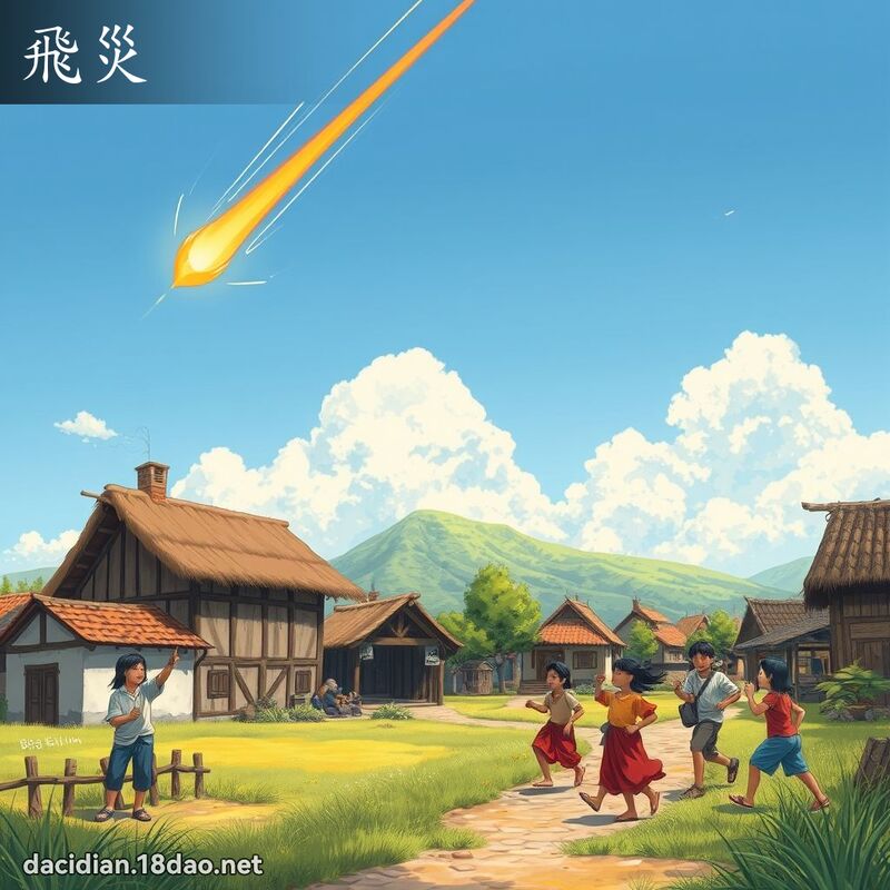 飞灾 - 国语大辞典配图