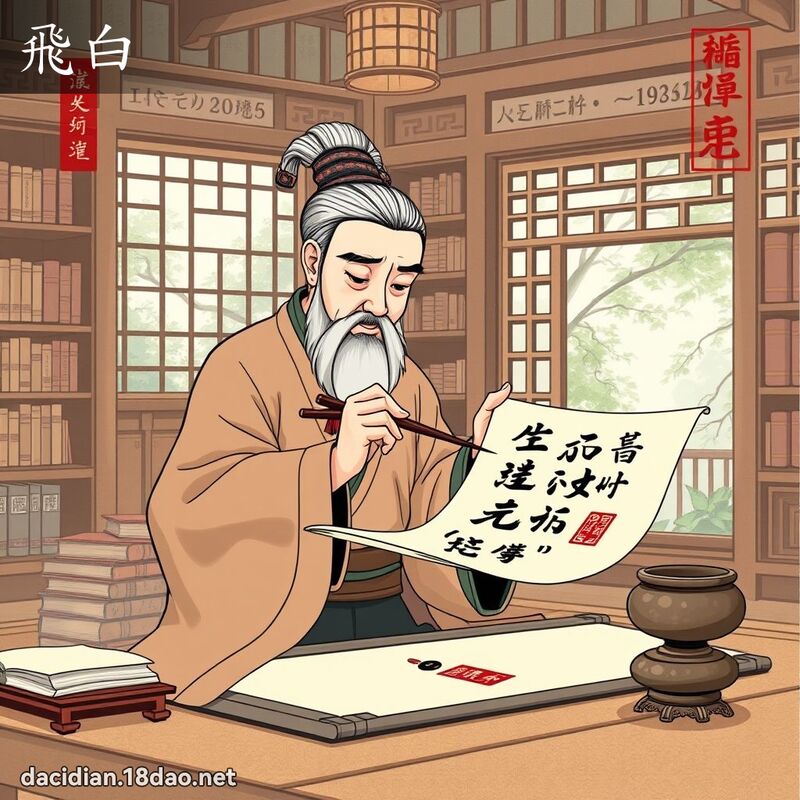飛白 - 國語大辭典配圖