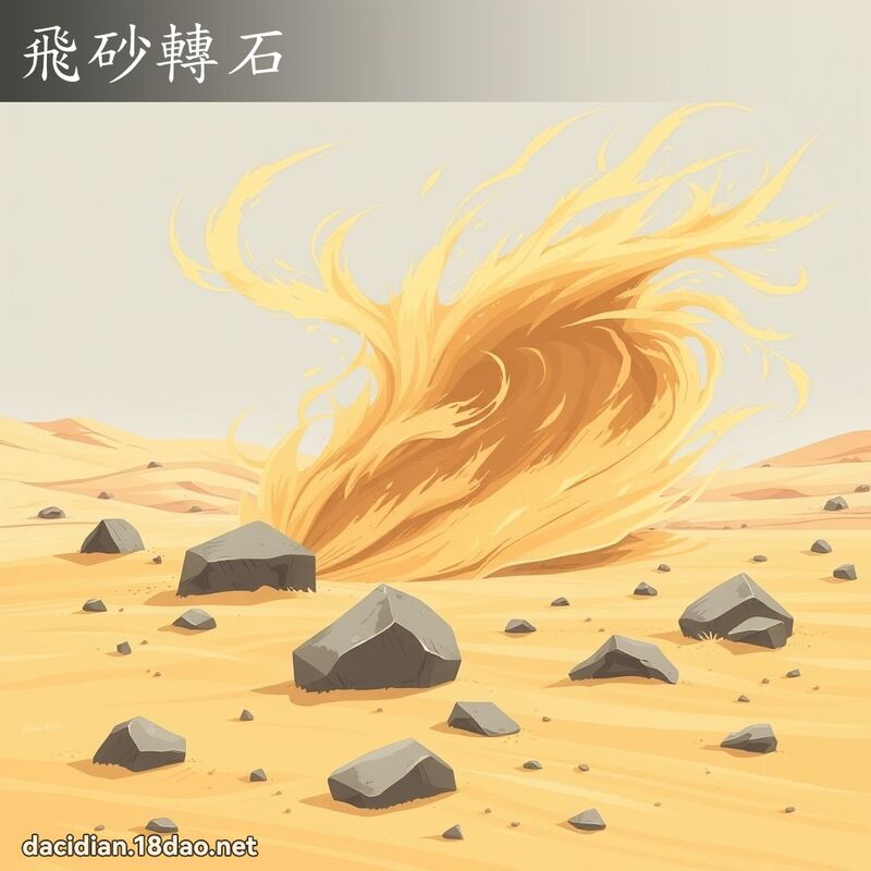 飛砂轉石 - 國語大辭典配圖