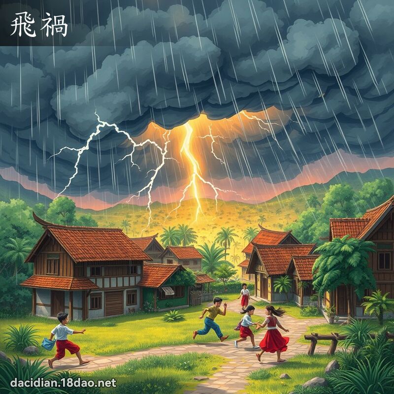 飛禍 - 國語大辭典配圖