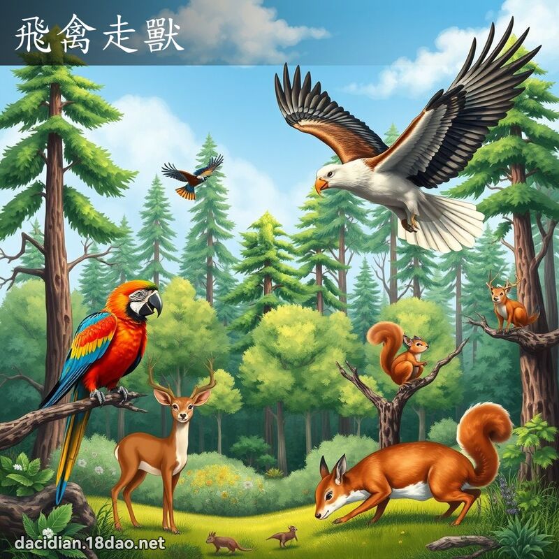 飛禽走獸 - 國語大辭典配圖
