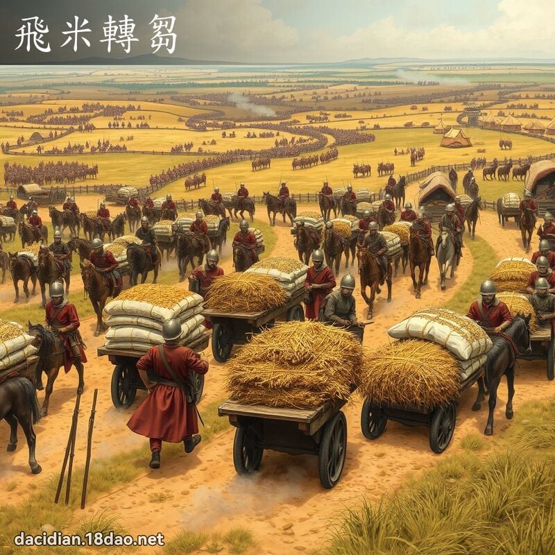 飛米轉芻 - 國語大辭典配圖