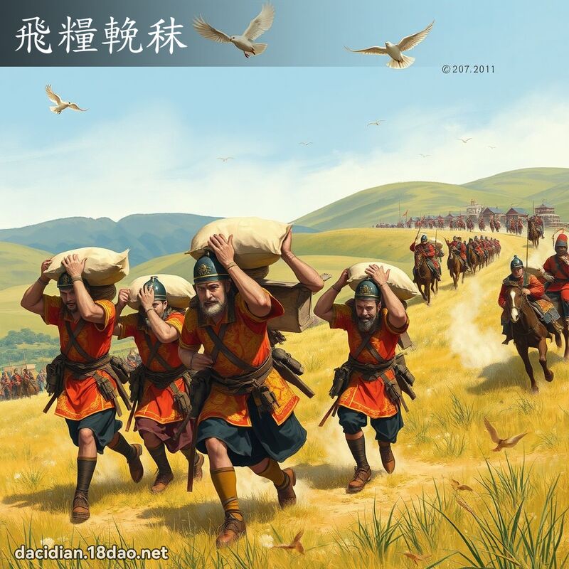 飛糧輓秣 - 國語大辭典配圖